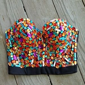 Jeweled bustier